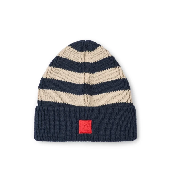 Liewood Strickmütze aus Bio-Baumwolle Ezra Stripe