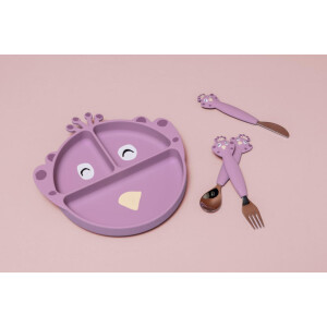 Trixie Kinderbesteck Set aus Silikon 3-teilig - Mrs. Peacock