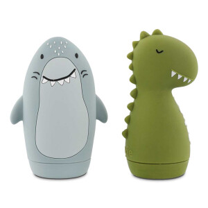 Trixie Badespielzeug 2er Set - Mr. Shark & Mr. Dino