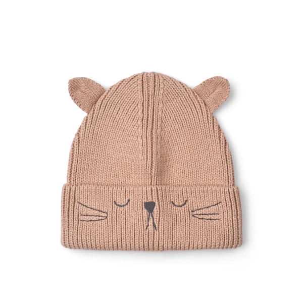Liewood Babymütze Gina Beanie mit Katzenstickerei