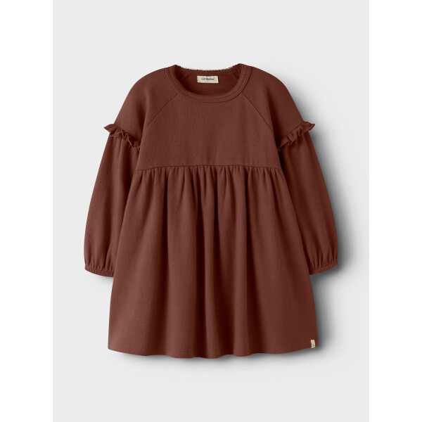 Lil Atelier Baumwollkleid Mahagony