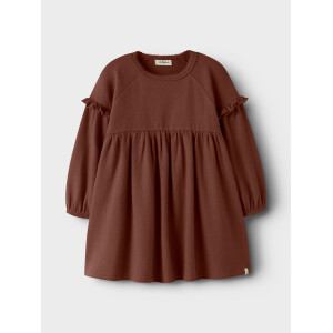 Lil Atelier Baumwollkleid Mahagony