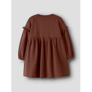 Lil Atelier Baumwollkleid Mahagony