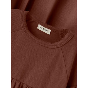 Lil Atelier Baumwollkleid Mahagony
