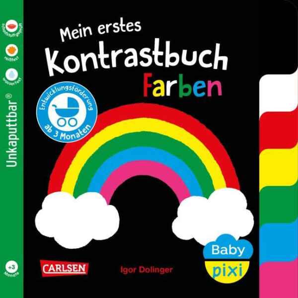 Carlsen Verlag Baby Pixi mein erstes Kontrastbuch Farben