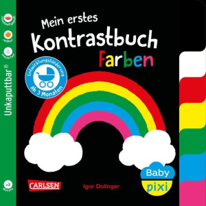 Carlsen Verlag Baby Pixi mein erstes Kontrastbuch Farben