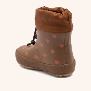 Bisgaard Baby Thermo-Gummistiefel Chocolate Heartbeat mit...