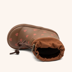 Bisgaard Baby Thermo-Gummistiefel Chocolate Heartbeat mit Wolle