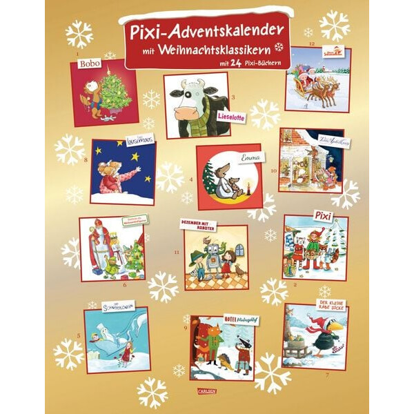 Pixi Pixi-Adventskalender Gold - mit 24 Pixibüchern - 2026