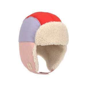 Lässig Kinder Wintermütze Teddy Herz Rosa