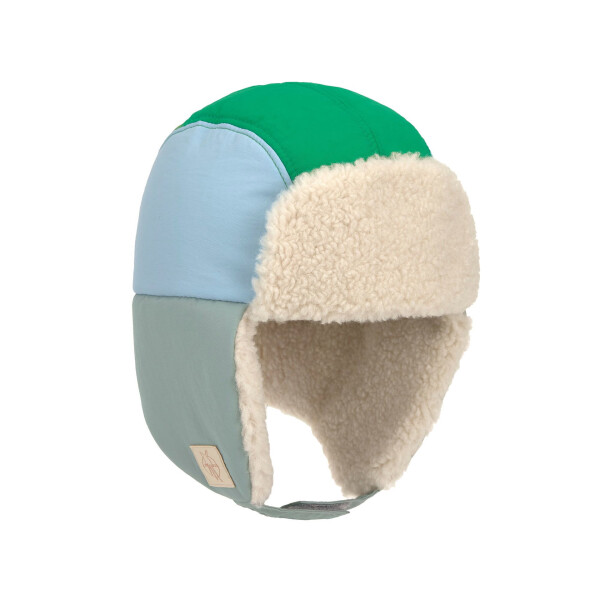 Lässig Kinder Wintermütze Teddy Skateboard Granit Grün