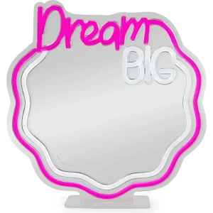 Legami Spiegel mit LED-Licht in Neon-Optik - Dream Big