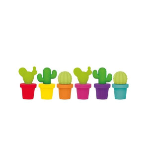 Legami Set mit 6 Glasmarkierern - Fiesta! - Kaktus