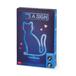 Legami LED-Lampe mit Neoneffekt - It‘s a Sign - Kitty