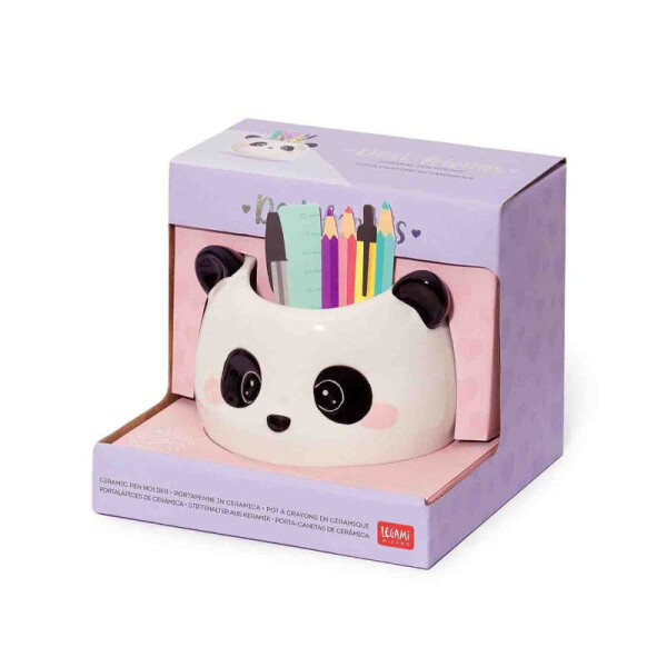 Legami Stiftehalter aus Keramik - Desk Friends - Panda
