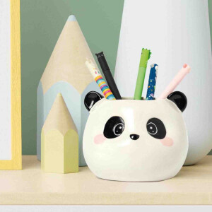 Legami Stiftehalter aus Keramik - Desk Friends - Panda