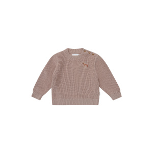 Leevje Strickpullover Dog dusty rose