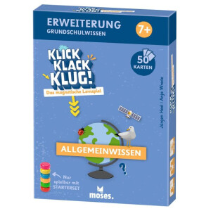 Moses Klick Klack Klug Kartenset Allgemeinwissen...