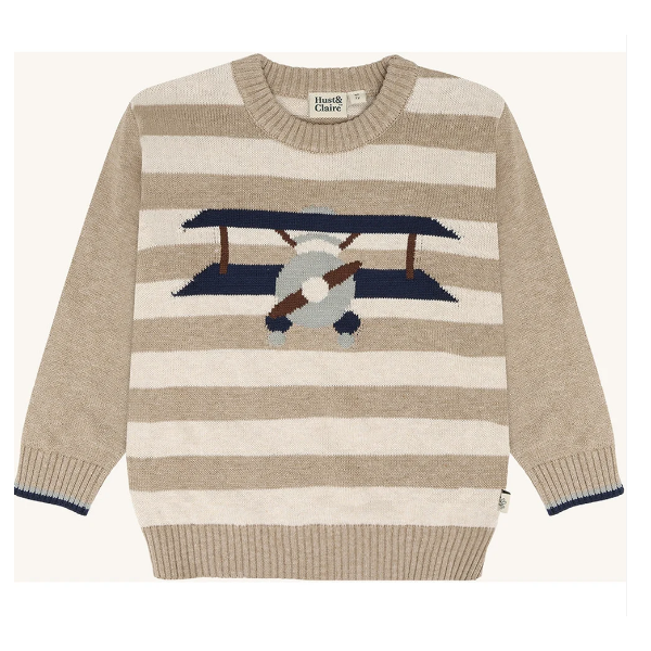 Hust & Claire Pullover Pelle Aeroplane
