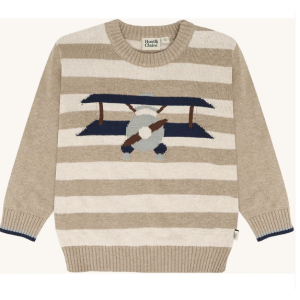Hust & Claire Pullover Pelle Aeroplane