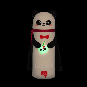 Legami Halloween 2-in-1-Federmäppchen aus Silikon Panda „Bam-Boo“ - Kawaii