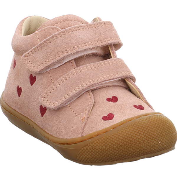 Naturino Lauflernschuh Cocoon Klett Embr Hearts Rose
