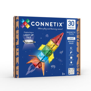 Connetix Magnetbausteine Light Rocket Pack 30 Teile