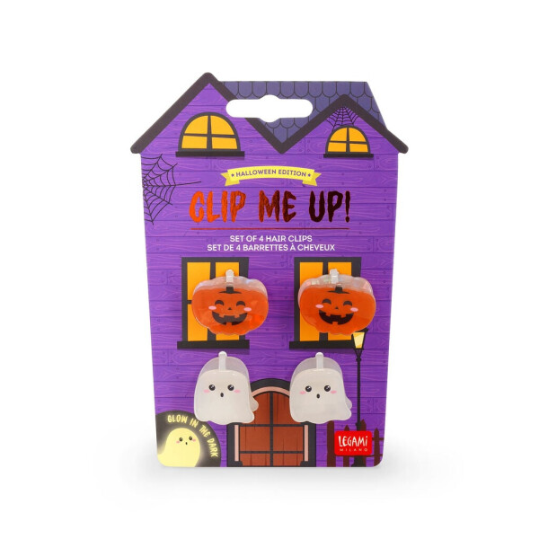 Legami Halloween Set aus 4 Mini-Haarclips - Clip Me Up!