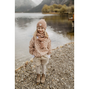 Leevje Oversized-Sweatshirt Brown Leopard