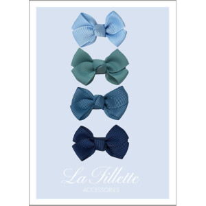 La Fillette Haarschleife mit Clip Estelle 4er-Set