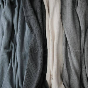 Mushie Strickdecke Biobaumwolle Rib