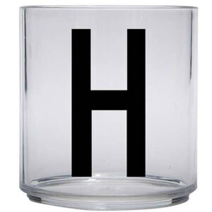 Design Letters Kinderglas mit Buchstaben Tritan