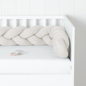 Nordic Coast Company Geflochtene Bettschlange Zopf Strick 200cm